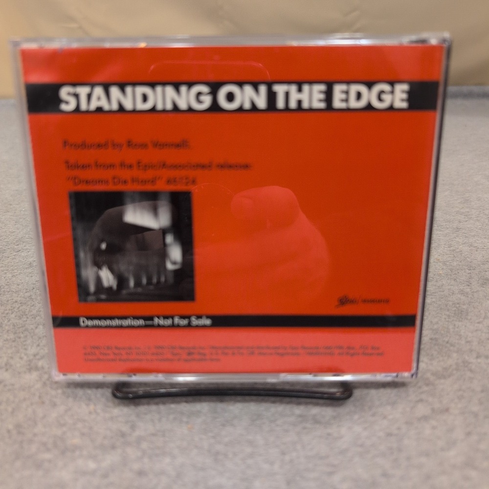 Steve‎ Stone Standing on the Edge 1990 Promo CD Single Epic Ross Vannelli - Picture 2 of 2